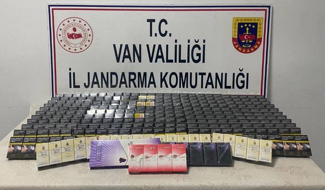 Van’da 859 paket kaçak sigara ele geçirildi