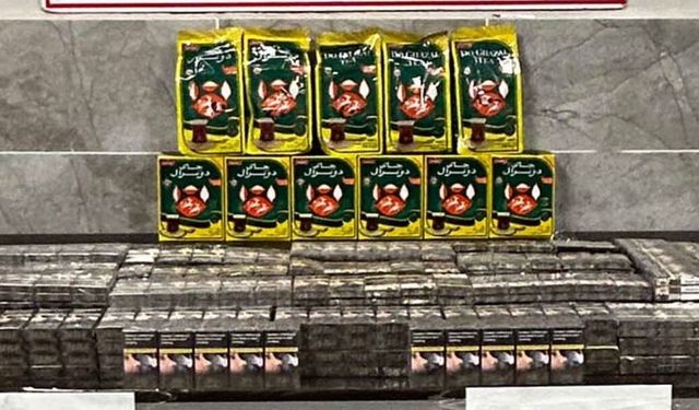 Van’da kaçak sigara ve çay ele geçirildi!