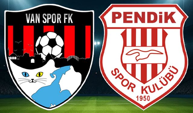 Vanspor- Pendikspor maçında onbirler belli oldu!