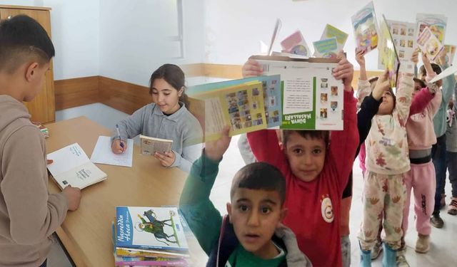 Edremit İlkokulu’ndan ‘bir kitap da benden olsun’ projesine anlamlı destek