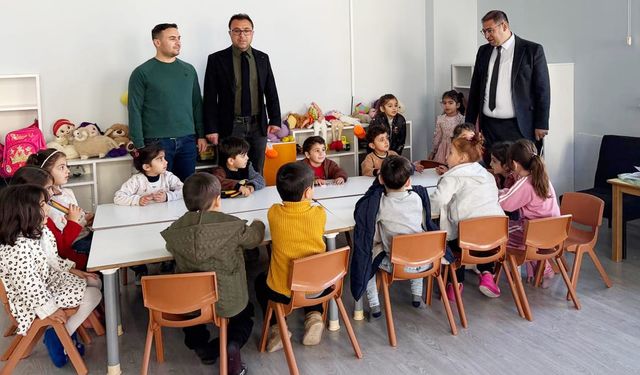 Edremit’te anaokullarına ziyaretler gerçekleştirildi