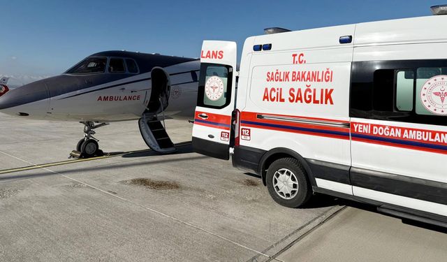 Van’da 1 aylık bebek için hava ambulans seferberliği