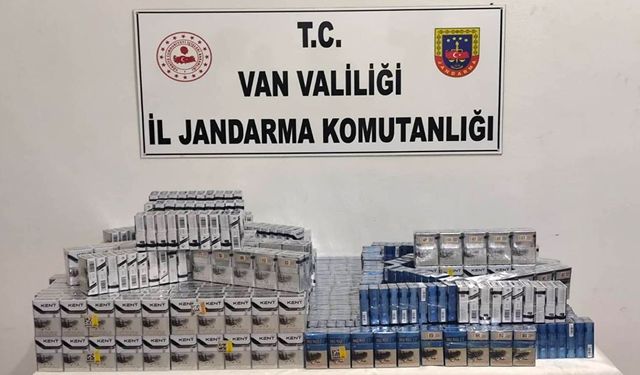 Van’da jandarmadan kaçak sigara operasyonu
