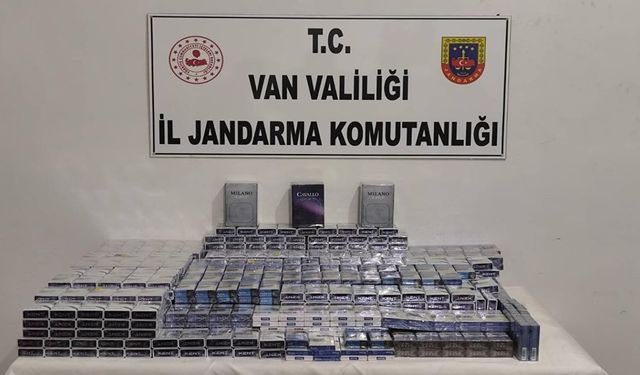 Van’da kaçak sigara operasyonu