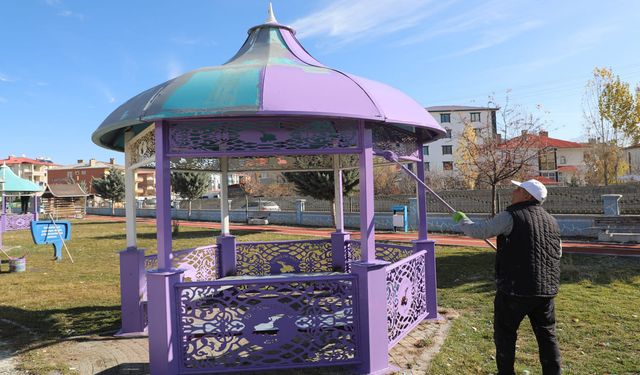 Selahattin Eyyubi Parkı’nda bakım ve onarım çalışması