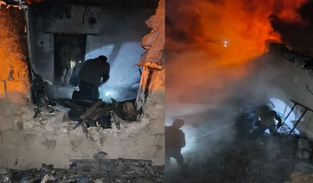 Van Başkale Esenyamaç Mahallesi’nde ev yangını