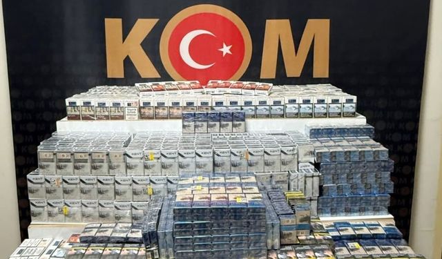 Van’da çok sayıda kaçak sigara ele geçirildi