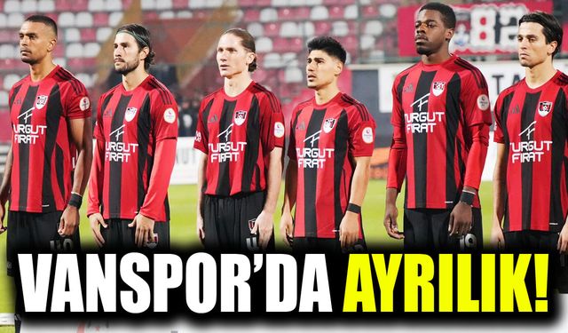 Vanspor’da ayrılık! Takıma veda etti