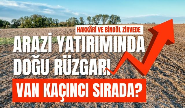 Arazi yatırımında Hakkâri %85 artışla Türkiye ikincisi oldu