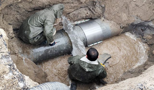 Erciş ilçesinde 500’lük ana hat onarıldı