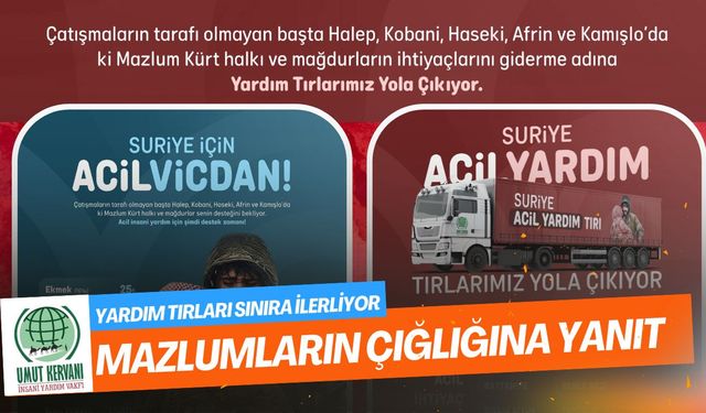Mazlumların çığlığına yanıt: Umut Kervanı yola çıktı