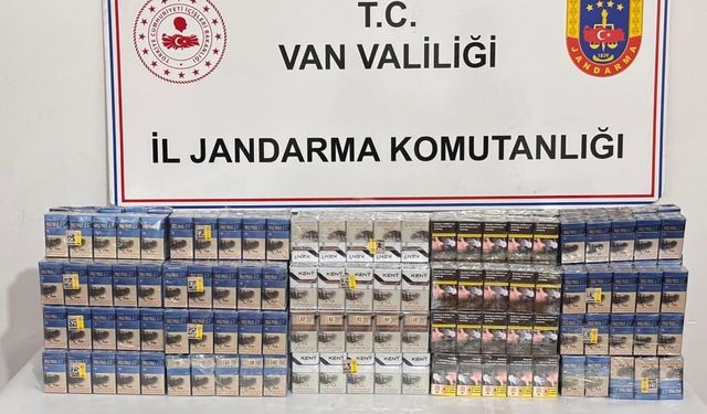 Muradiye’de binlerce paket kaçak sigara ele geçirildi!