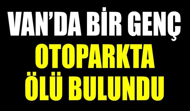 Van’da bir genç otoparkta ölü bulundu