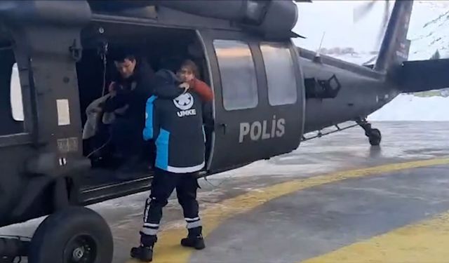 Van’da helikopterle hasta kurtarma operasyonu