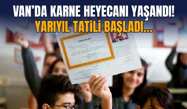 Van’da karne heyecanı yaşandı! Yarıyıl tatili başladı…