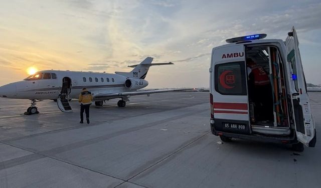 Van’da uçak ambulans bebekler için havalandı!