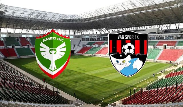 Amedspor- Vanspor maçında onbirler belli oldu