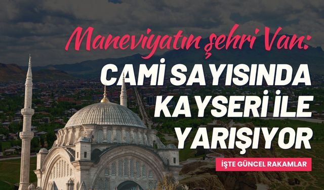 Maneviyatın şehri Van: Cami sayısı 1.400'ü aştı