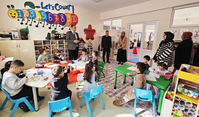 Van Edremit’te anaokullarına ziyaret