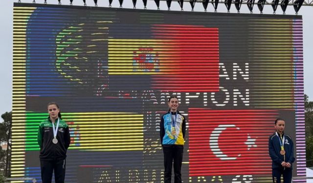 Van Spor Lisesi öğrencisi Avrupa üçüncüsü oldu