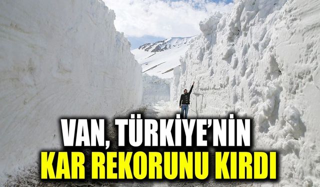 Van, Türkiye’nin kar rekorunu kırdı