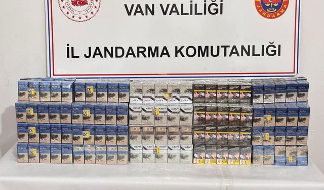 Van’da 15 bin paket kaçak sigara ele geçirildi
