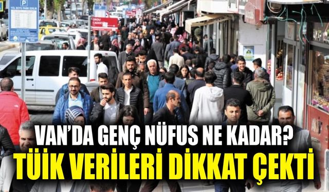 Van’da genç nüfus ne kadar? TÜİK verileri dikkat çekti