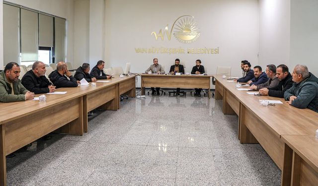 Van’da hafriyat firmalarıyla koordinasyon toplantısı gerçekleştirildi