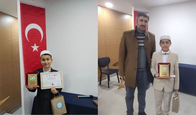 Van’da Kur'an-ı Kerim'i Güzel Okuma Yarışması’nda kazananlar belli oldu