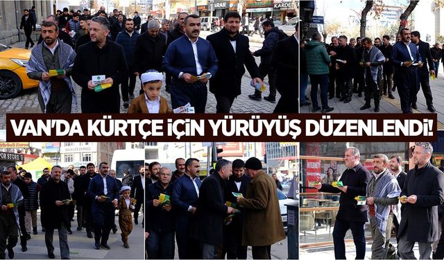 Van'da Kürtçe için yürüyüş düzenlendi!