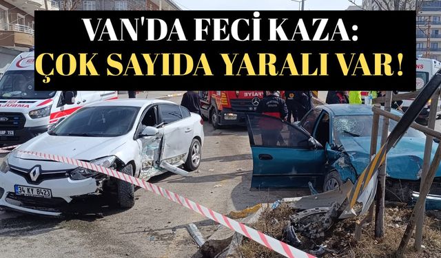 Van'da son dakika feci kaza: Çok sayıda yaralı var