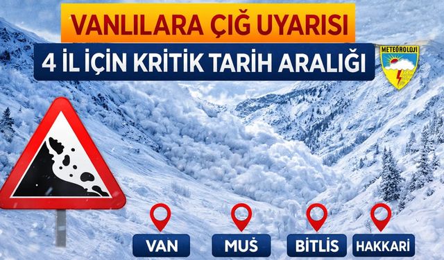 Vanlılara çığ uyarısı: 4 il için kritik tarih aralığı