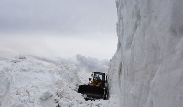 Bitlis’e kar miktarı 8 metreye ulaştı