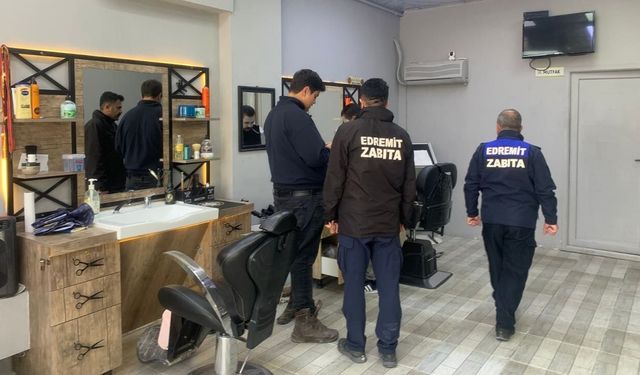 Edremit’te berber ve kuaförlere denetim!