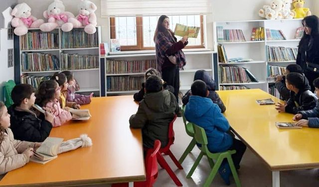 Erenkent Anaokulu öğrencileri kütüphanede buluştu
