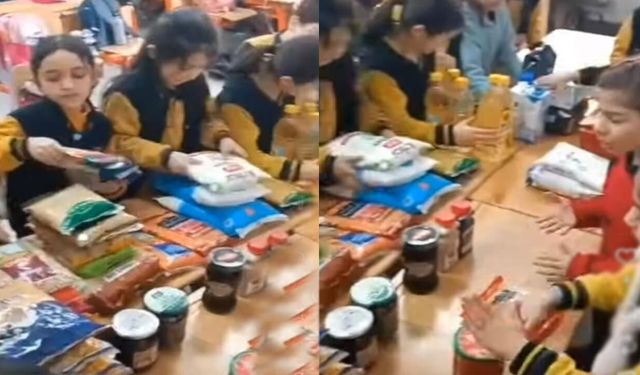 Hüsrevpaşa Ortaokulu’ndan Ramazan dayanışması