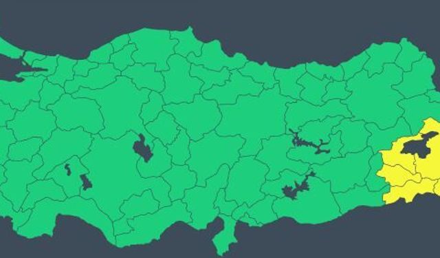 Meteoroloji’den Van'a sarı kodlu uyarı!