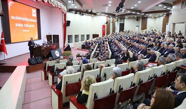 Rektör Şevli, 263. Üniversitelerarası Kurul Toplantısı’na katıldı