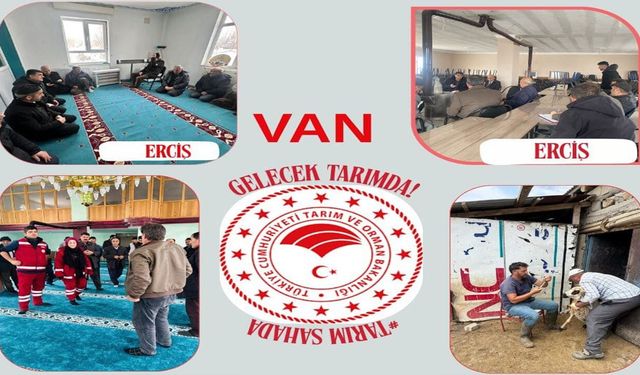 Van İl Tarım ve Orman Müdürlüğü’nden Erciş’te çiftçilere eğitim