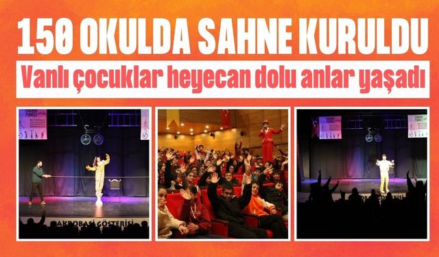 Van’da 150 okulda akrobasi gösterisi düzenledi