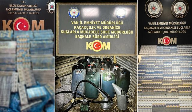 Van’da binlerce kaçak ürün ele geçirildi