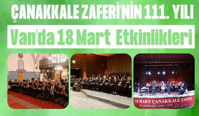 Van’da Çanakkale Zaferi Etkinlikleri Düzenlendi