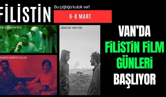 Van’da “Filistin Film Günleri” başlıyor