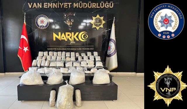 Van’da zehir tacirlerine darbe! Kilolarca madde ele geçirildi