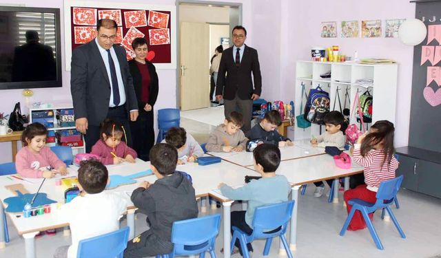 Edremit’te anaokullarının eğitim faaliyetleri yerinde incelendi