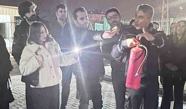 Edremit’te belletmen öğretmenlere yangın eğitimi