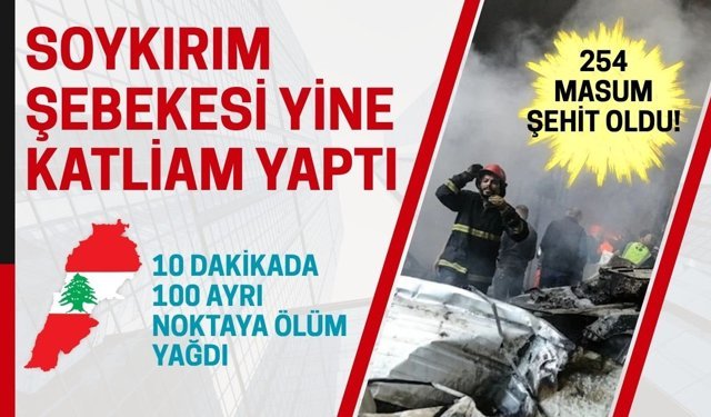 Soykırım şebekesi Lübnan’da katliam yaptı: 254 masum can şehit oldu!