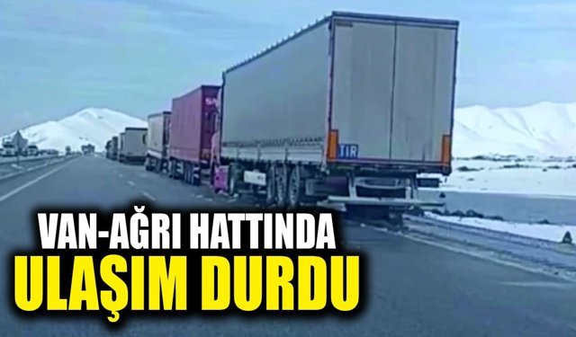 Van-Ağrı hattında ulaşım durdu