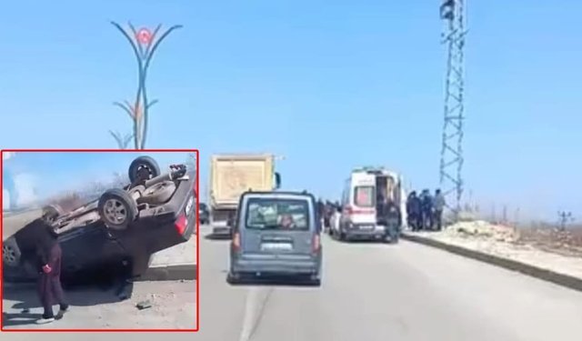 Van Edremit TOKİ’de kaza! Otomobil takla attı