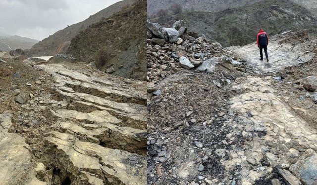 Van – Hakkari yolunda çalışmalar durdu! Araç geçişi yasak…